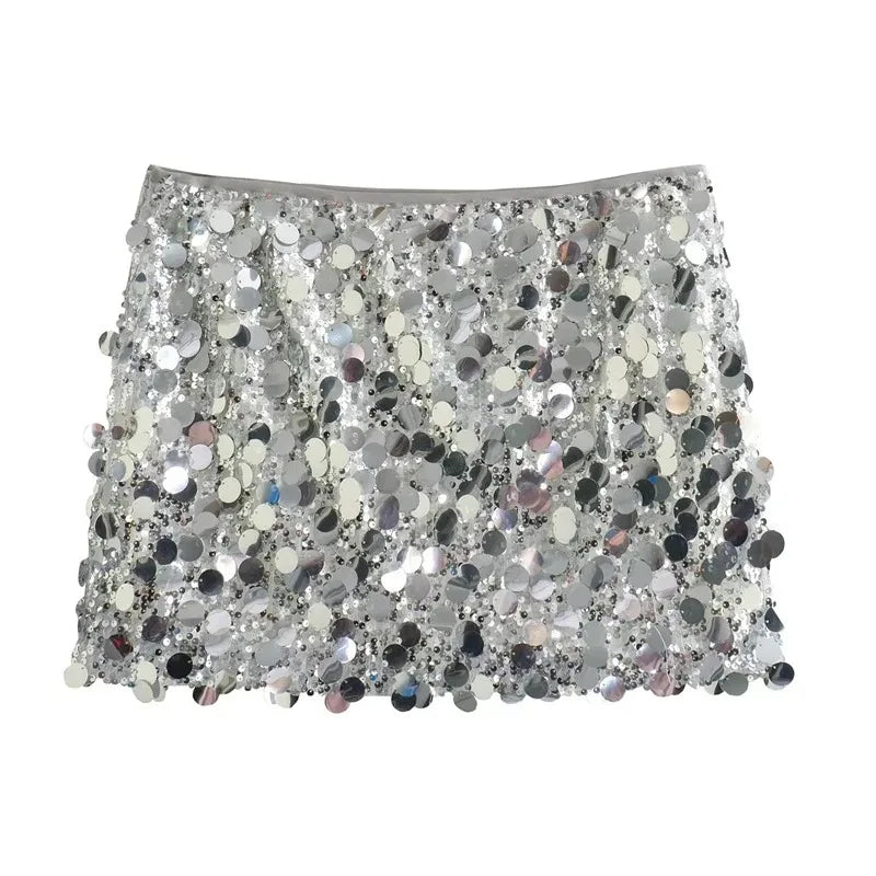 jupe mini sequins