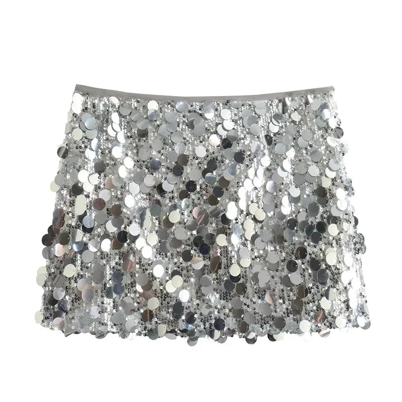 jupe mini sequins