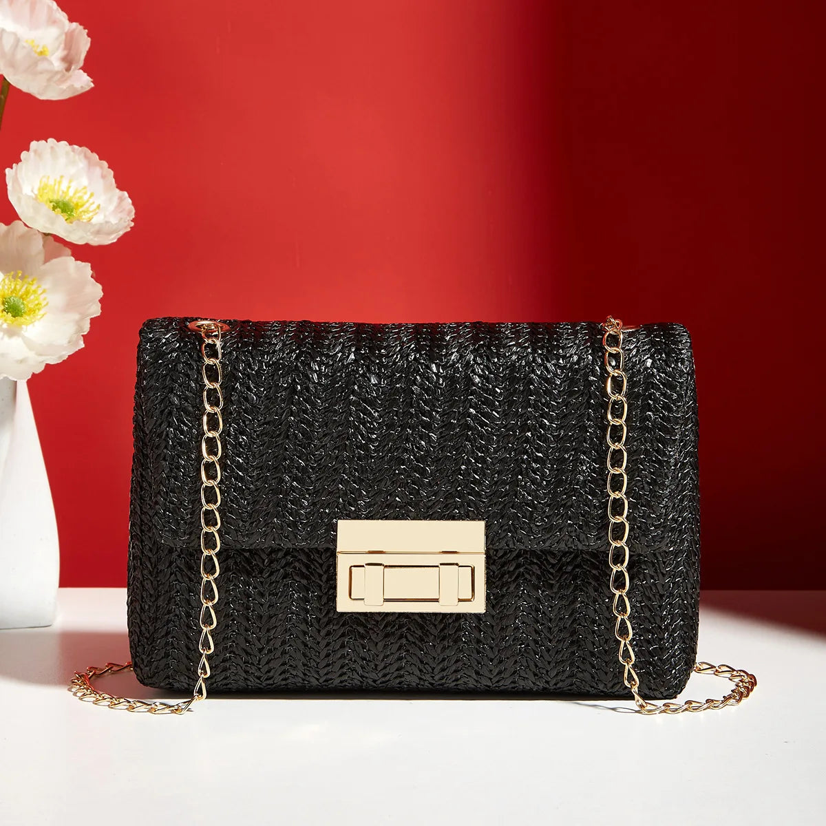 sac tissé en paille