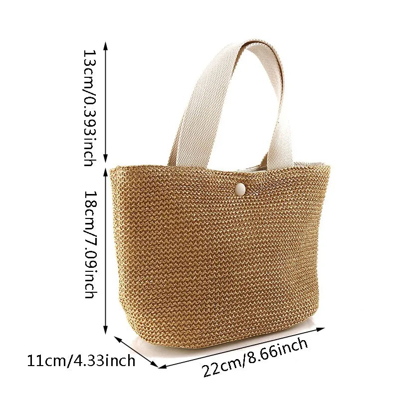 sac en paille tressée