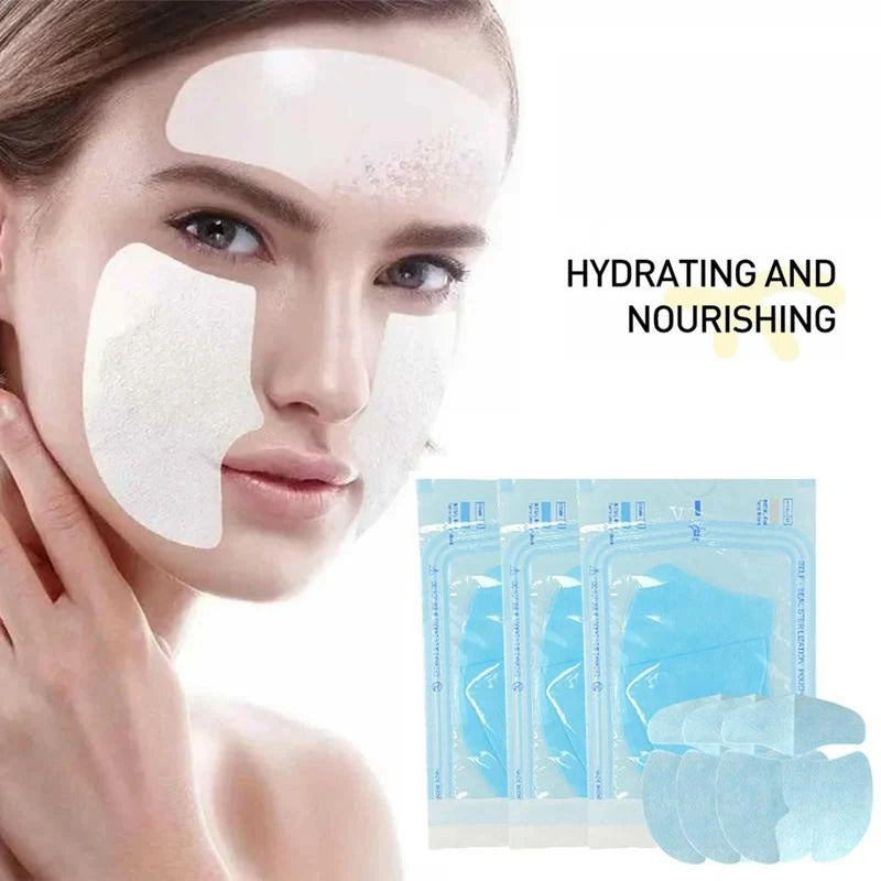 Soluble Collagen Face Mask Hydrolyzed Film Anti Aging Moisturizing Mask Remove Dark Circles Firming Lifting Gel Skin Care Set
