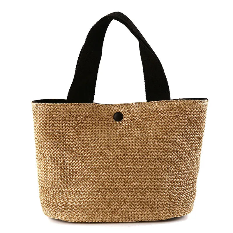 sac en paille tressée