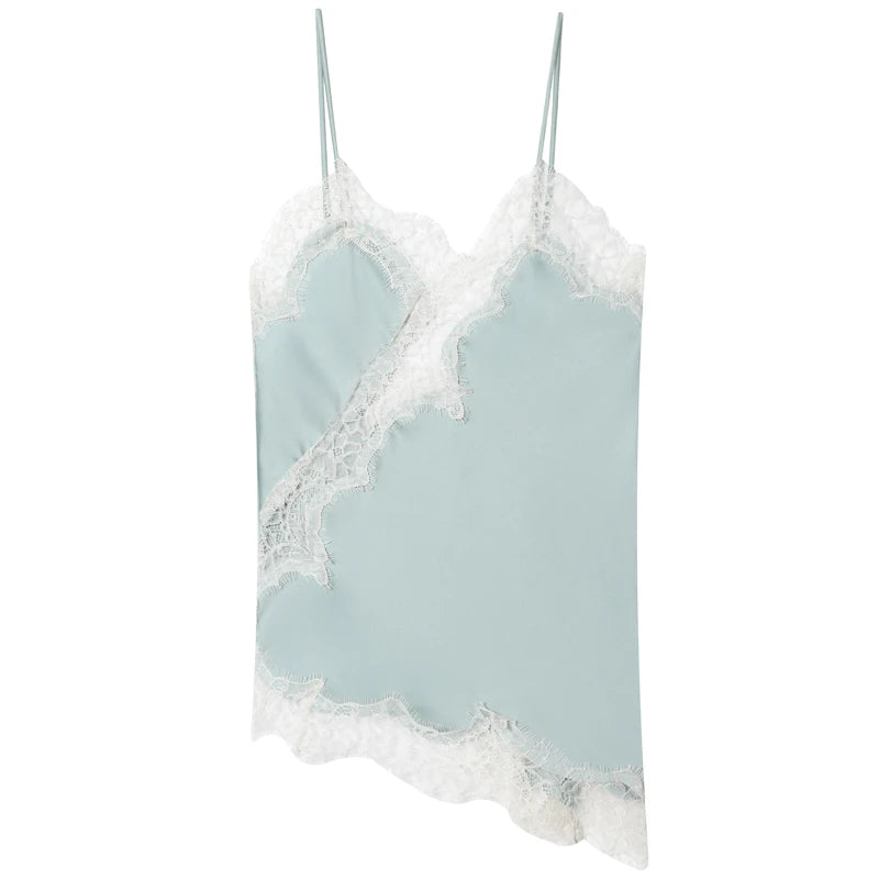 top dentelle asymétrique