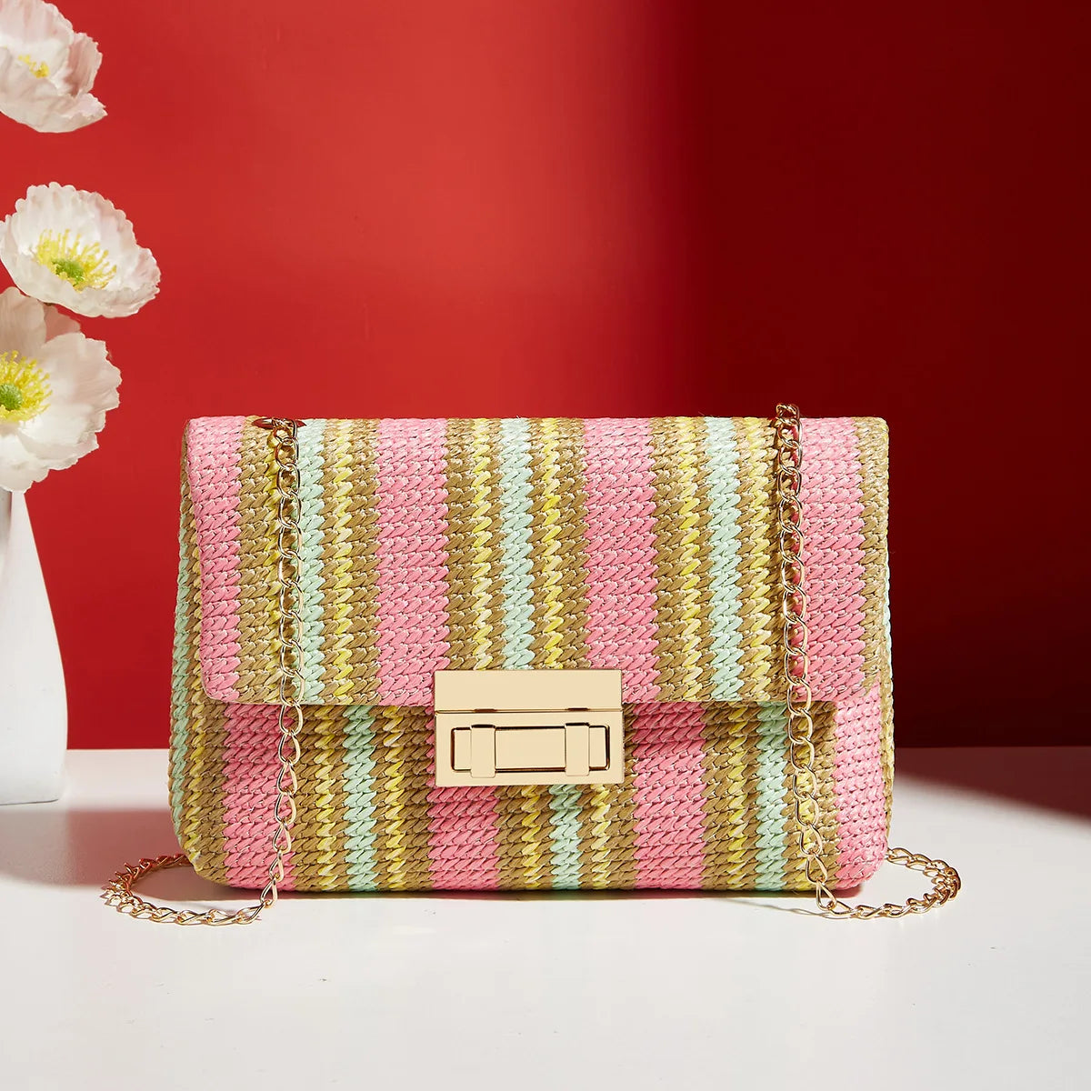 sac tissé en paille