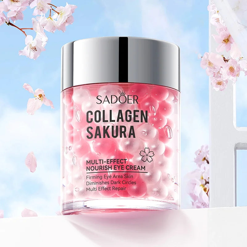 SADOER Sakura Crème pour les yeux Anti-cernes Rides Hydratant Crèmes Anti-âge Soins de la peau des yeux
