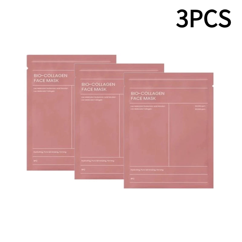 1-5pcs Bio Collagen Masque de nuit hydratant, rafraîchissant, éclaircissant, soins de la peau du visage
