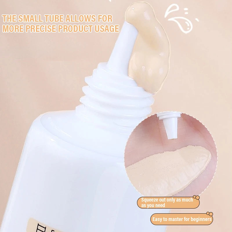 Moisturizing Liquid Foundation BB Cream Waterproof Lasting Ivory White Natural Color Base Concealer Lightweight NonSticky Makeup