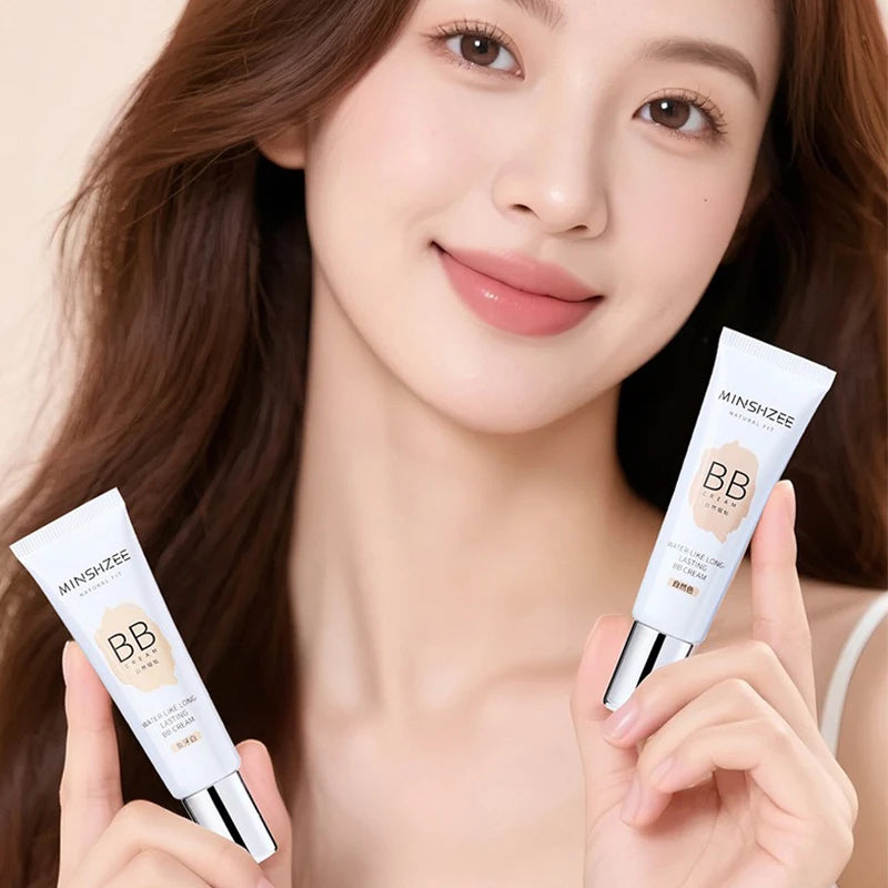 Moisturizing Liquid Foundation BB Cream Waterproof Lasting Ivory White Natural Color Base Concealer Lightweight NonSticky Makeup