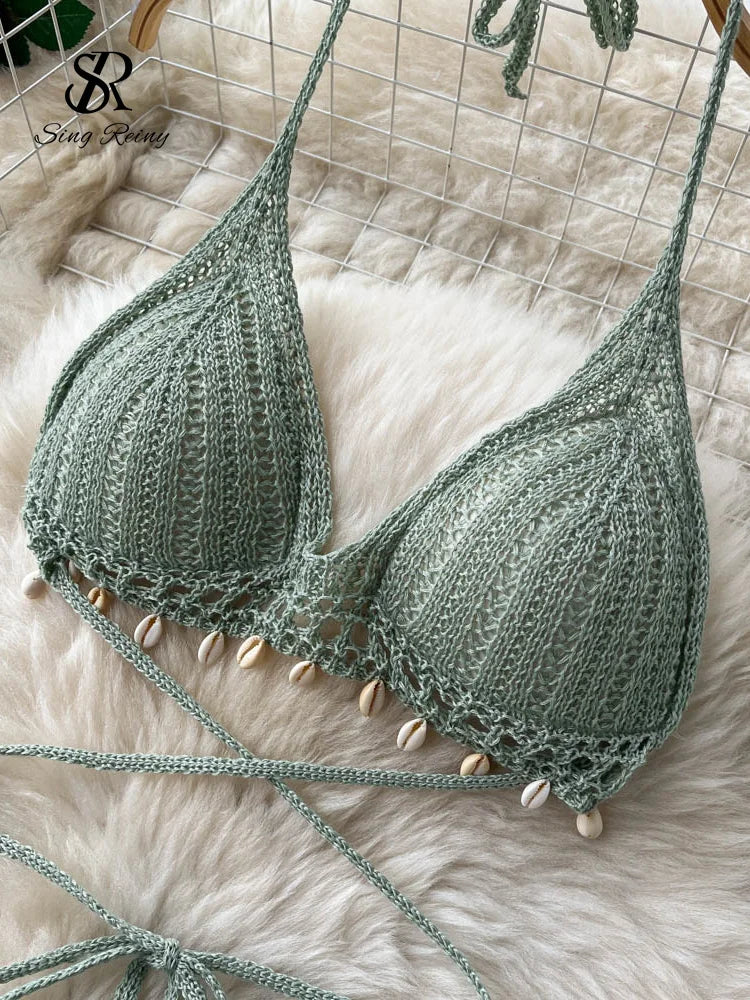 Ensembles de plage tricot plusieurs couleurs