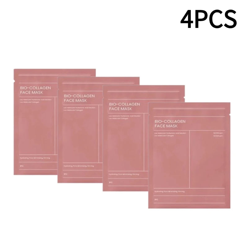 1-5pcs Bio Collagen Masque de nuit hydratant, rafraîchissant, éclaircissant, soins de la peau du visage