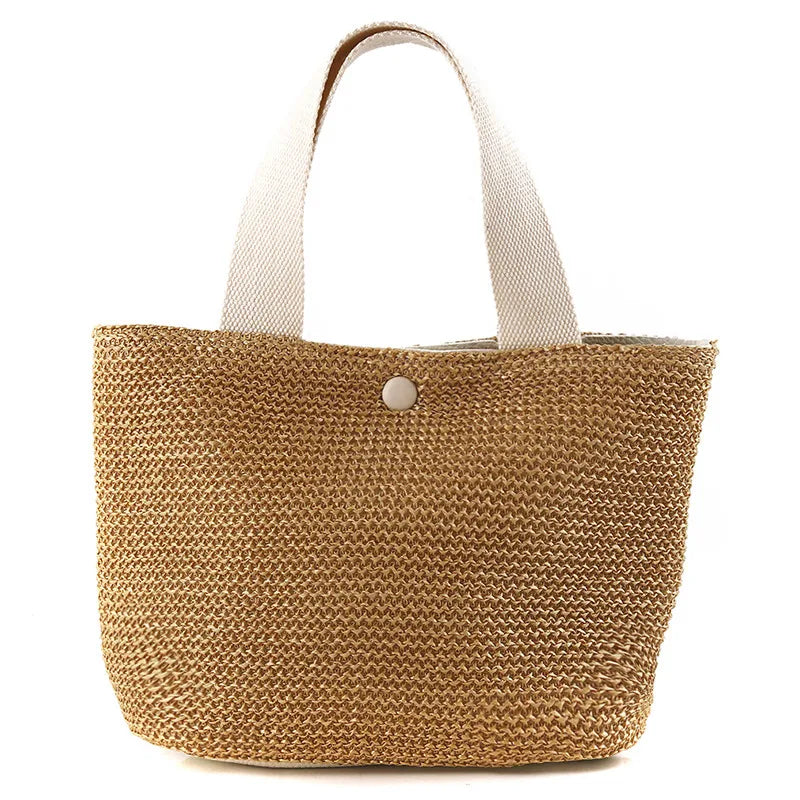 sac en paille tressée