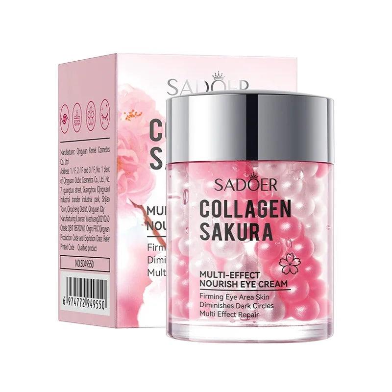 SADOER Sakura Crème pour les yeux Anti-cernes Rides Hydratant Crèmes Anti-âge Soins de la peau des yeux
