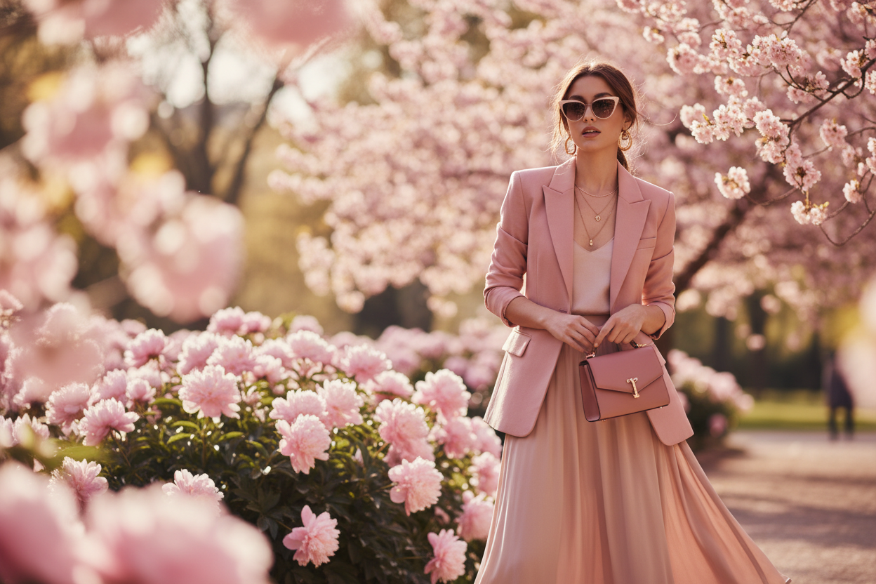 Bannière hero Minilook - Rose poudré tenue stylée